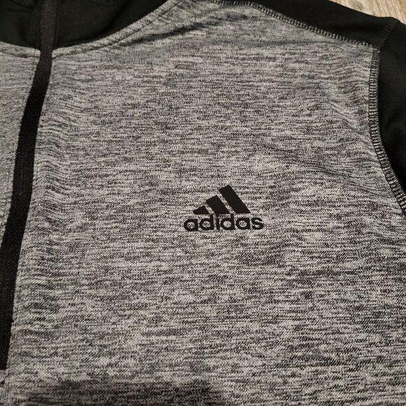 Adidas Golf Dri Fit Quarter Zip Pullover with Raglan Sleeves Men's Size Large - Picture 3 of 8